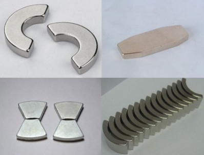 Ímãs dados forma feitos sob encomenda dos ímãs N35-N52 ISO14001 de NdFeB do arco do revestimento do Zn
